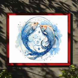 Celestial Pisces Poster