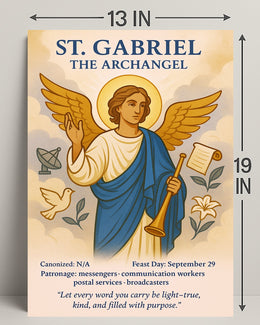 St. Gabriel the Archangel Poster PosterGoat