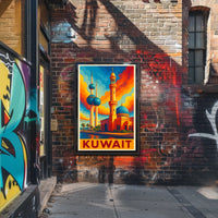 Kuwait Skyline Art Poster
