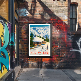 Sun Valley Ski Retreat Poster PosterGoat