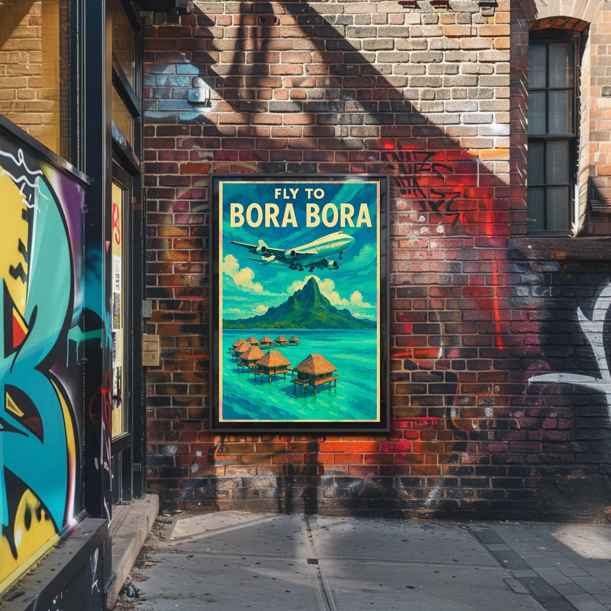 Fly to Bora Bora Poster