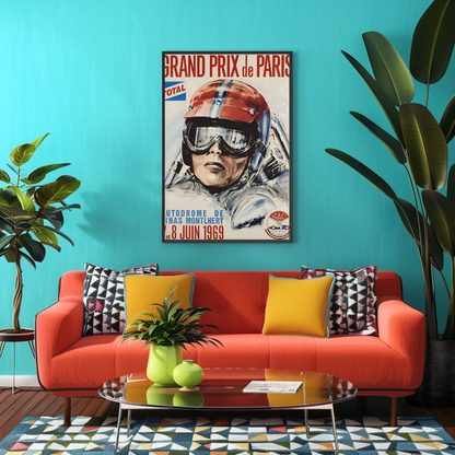 Grand Prix de Paris – 1969 Motor Race Poster