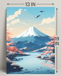 Tranquil Mountain Landscape Poster
