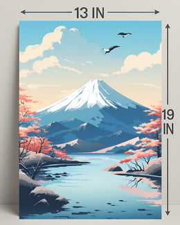 Tranquil Mountain Landscape Poster