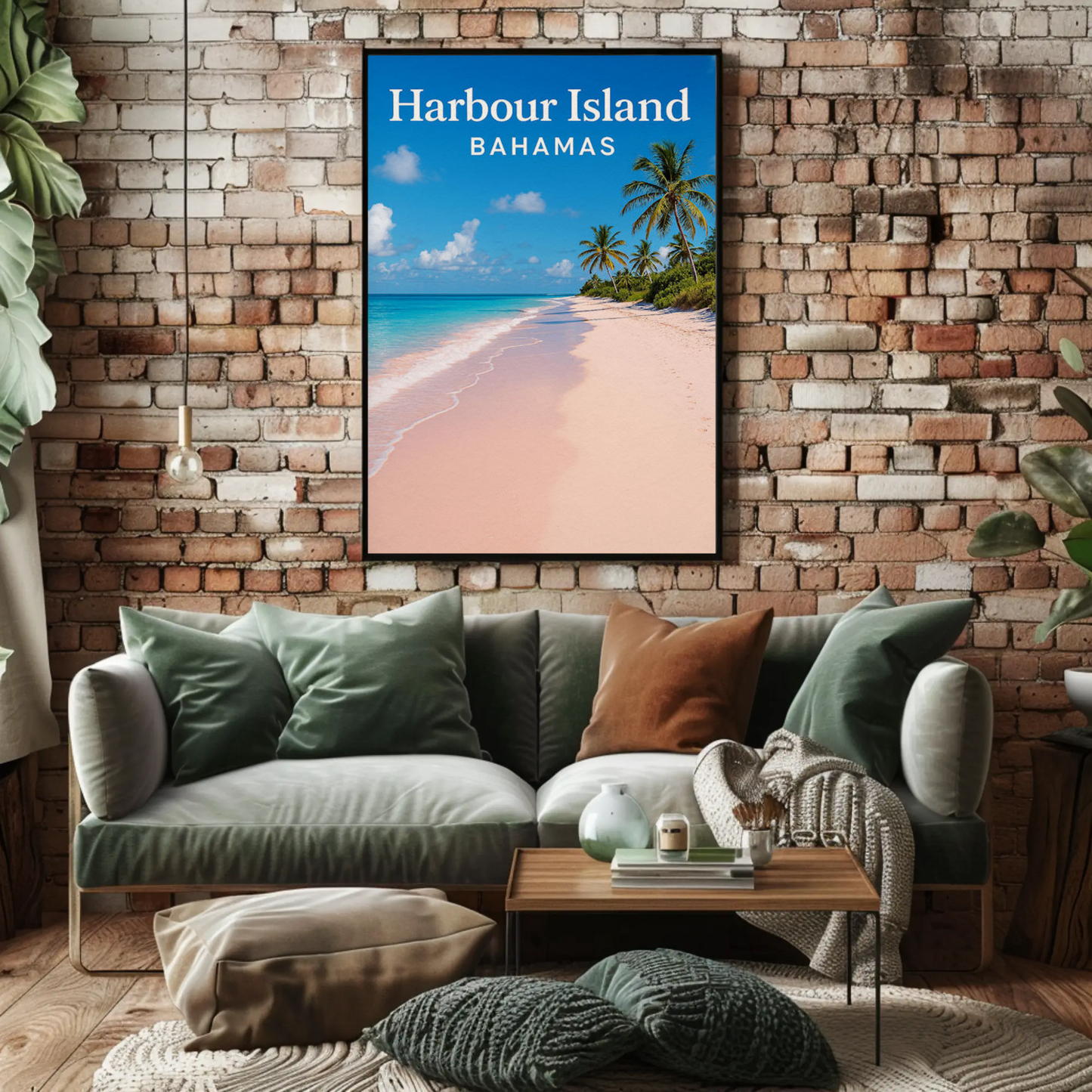 Harbour Island Bahamas Pink Sand Beach Paradise Poster