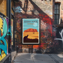 Ayers Rock Uluru Scenic Beauty Travel Poster
