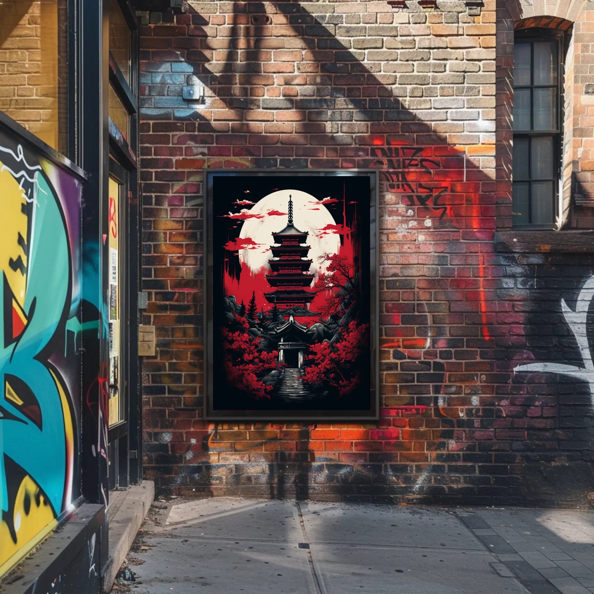 Moonlit Pagoda Poster