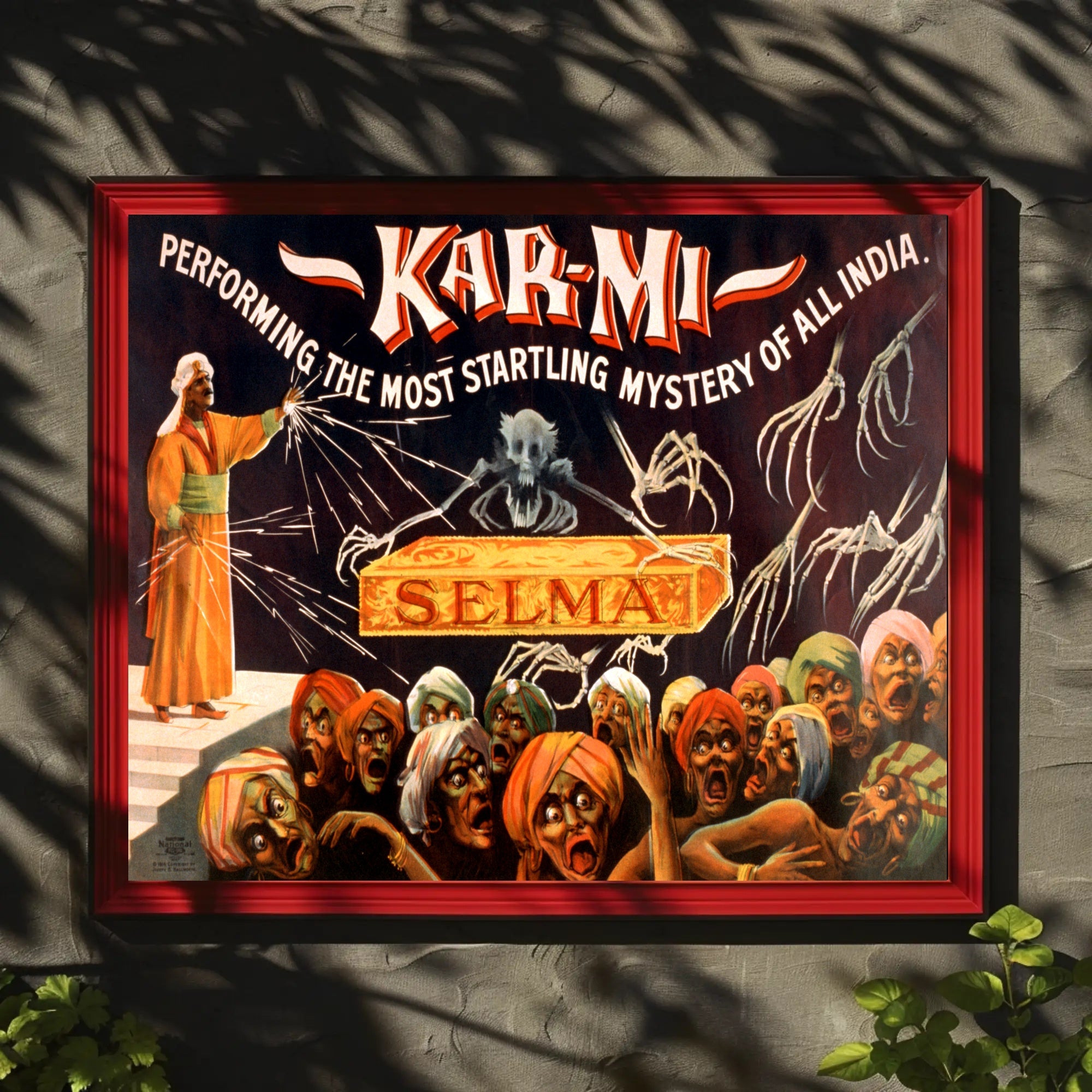 Kar-Mi Illusionist Vintage Magic Cultural Poster