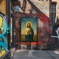 Religious Figure Prayer Scene: Cultural or Heritage Poster