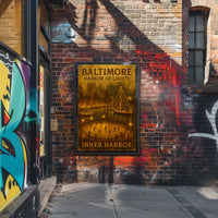 Baltimore Harbor Of Lights Poster