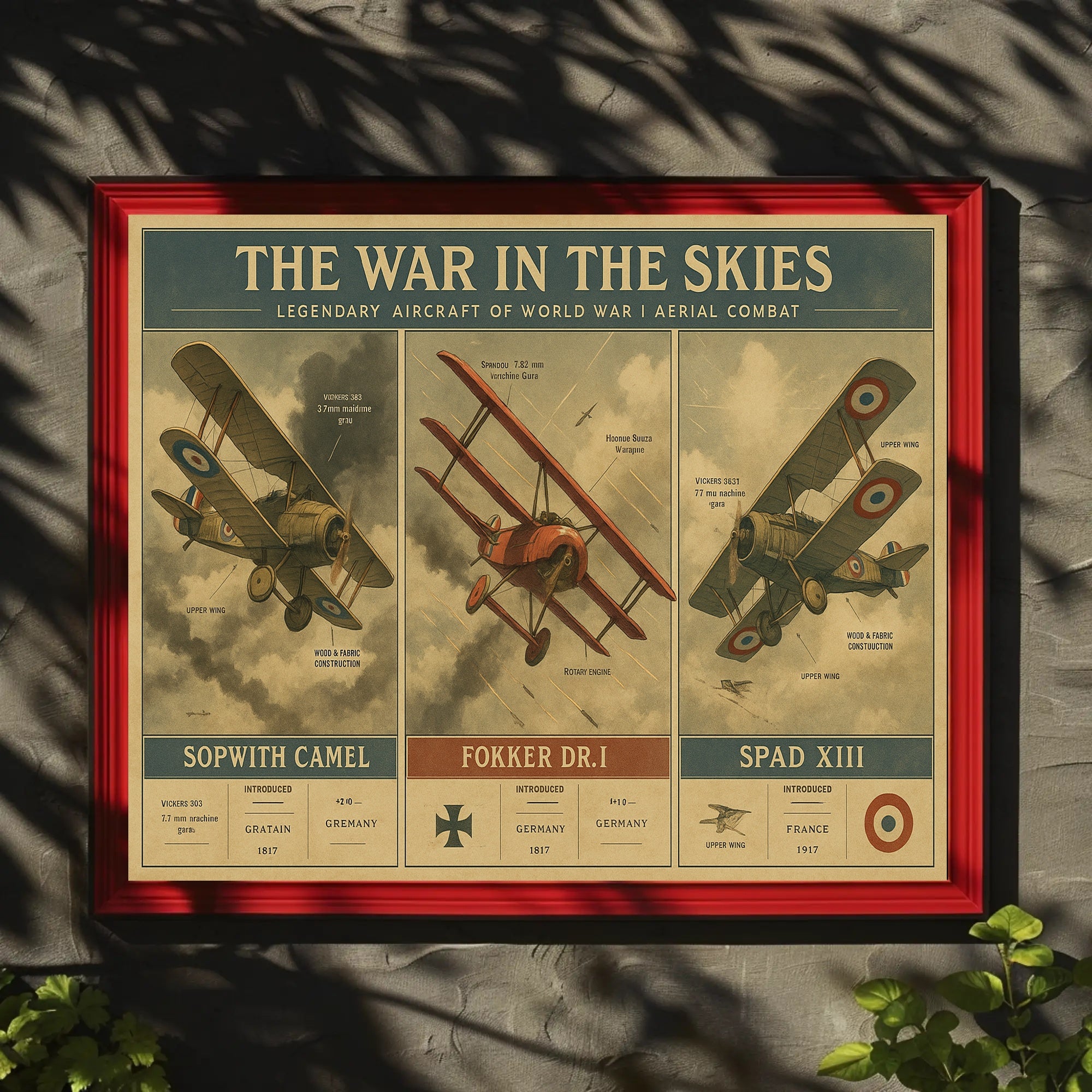 Legendary Aircraft of World War I Poster
