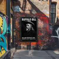 Buffalo Bill Western Historical Portrait Poster