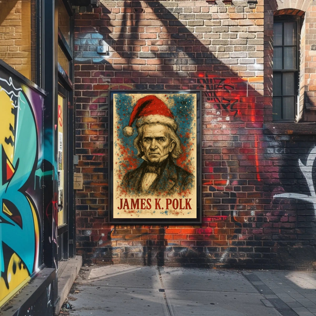 James K. Polk 11th President of the United States Christmas SeriesPoster