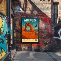 Arches National Park Vintage Travel Poster Print