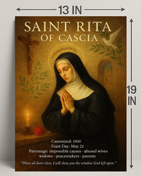 Saint Rita of Cascia Poster PosterGoat