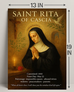 Saint Rita of Cascia Poster PosterGoat