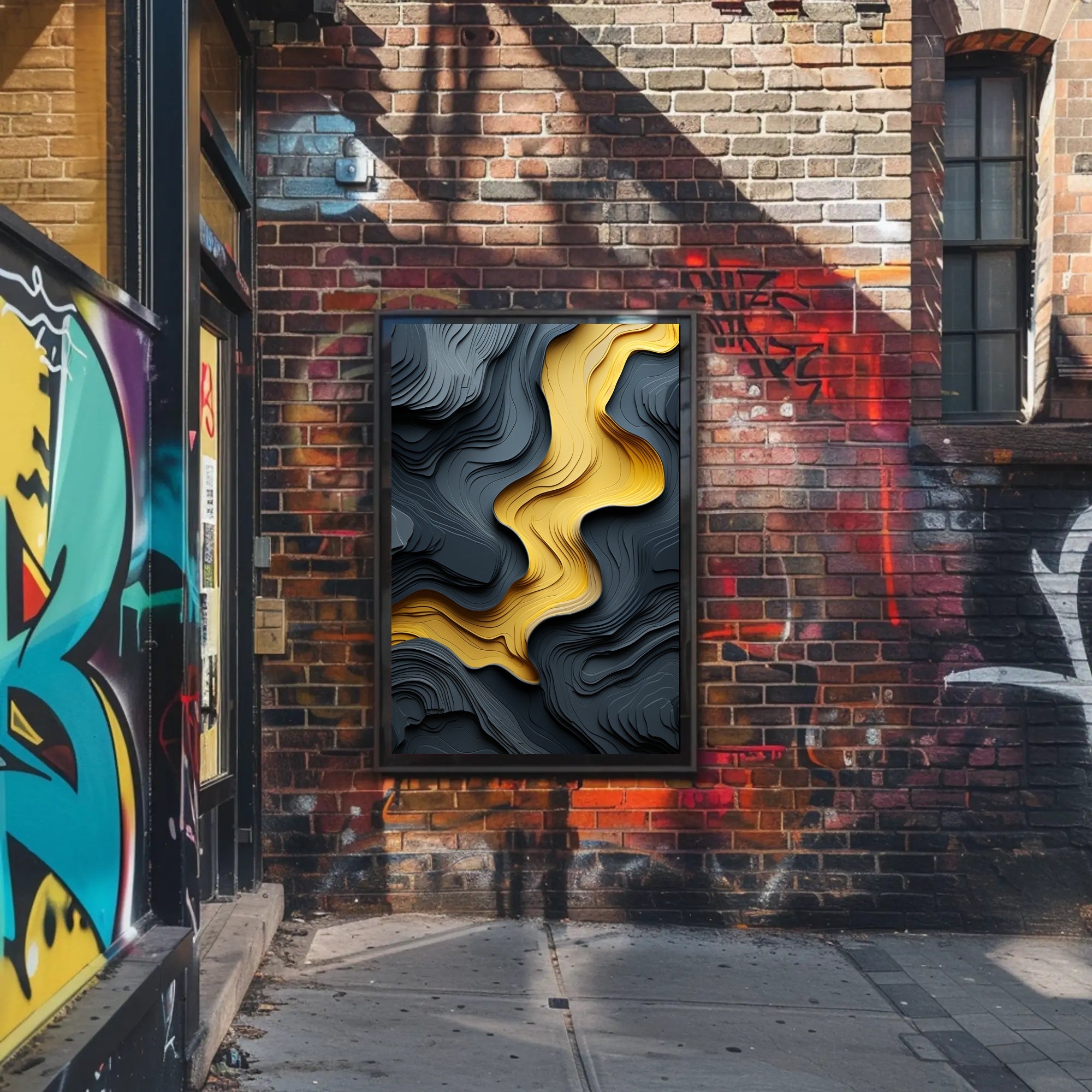 Flowing Layers Poster PosterGoat