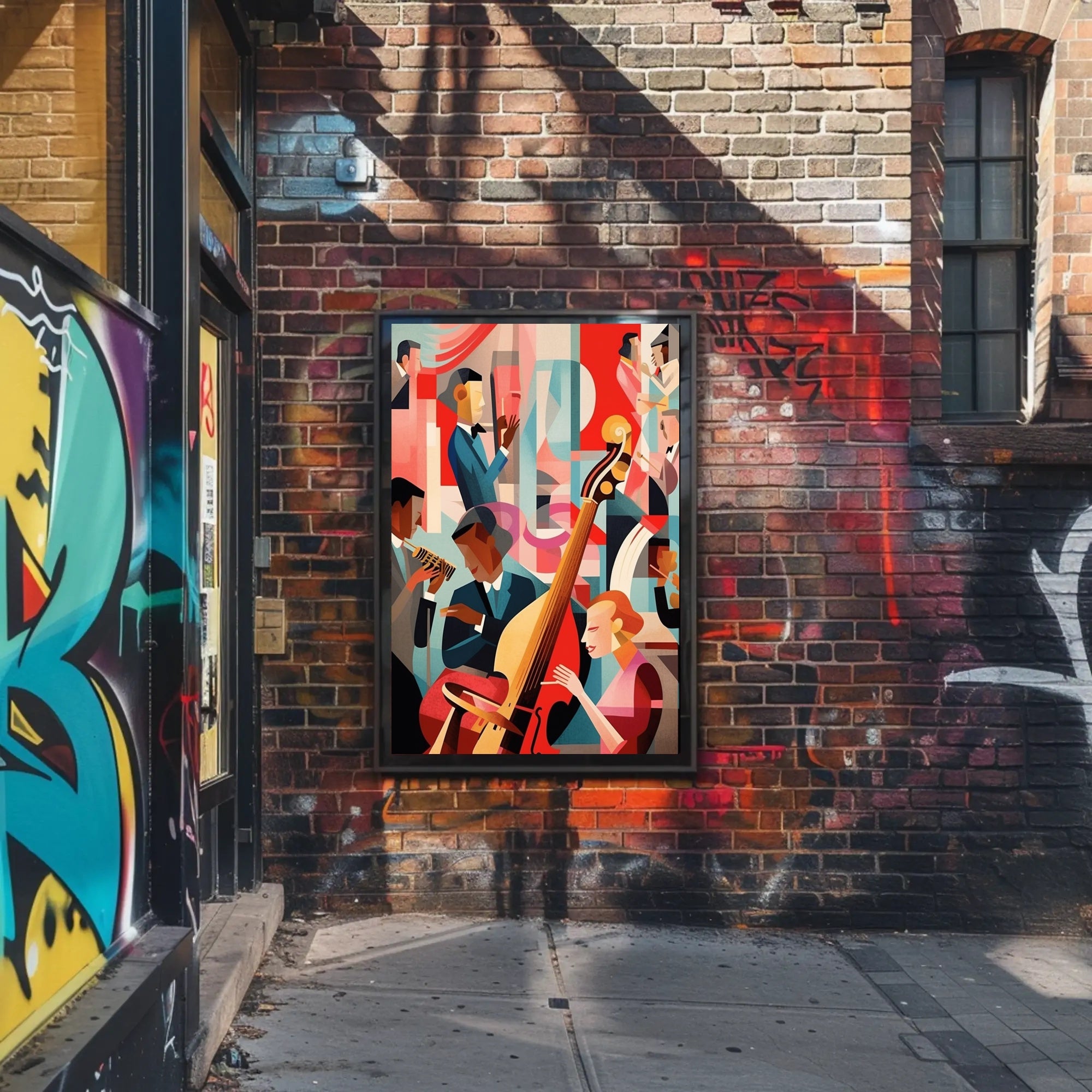Jazz Night in Abstract Poster