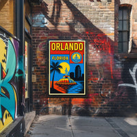 Orlando, Florida Vibrant Cityscape Poster PosterGoat