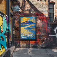 Whitesands Abstract Poster Minimalist Wall Art For Modern