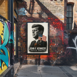 John F. Kennedy 35th President of the United States Reflections Poster