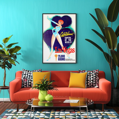 Las Vegas Entertainment Capital Vintage Poster