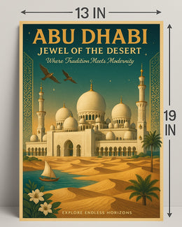 Abu Dhabi Jewel of the Desert Cultural or Heritage Poster