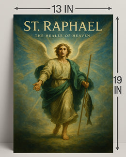 St. Raphael The Healer Poster Wall Art PosterGoat