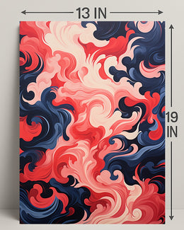Swirling Abstract Waves Abstract Poster