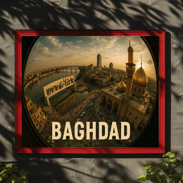 Baghdad Cityscape Poster