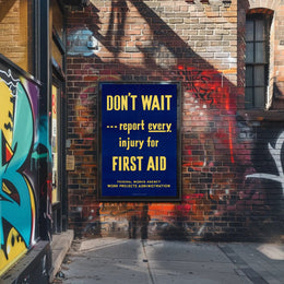 Workplace Safety Awareness: Mid-Century Propaganda Poster PosterGoat