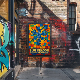 Blue Dragon Glaucus Atlanticus Poster