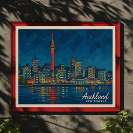 Auckland Skyline Poster
