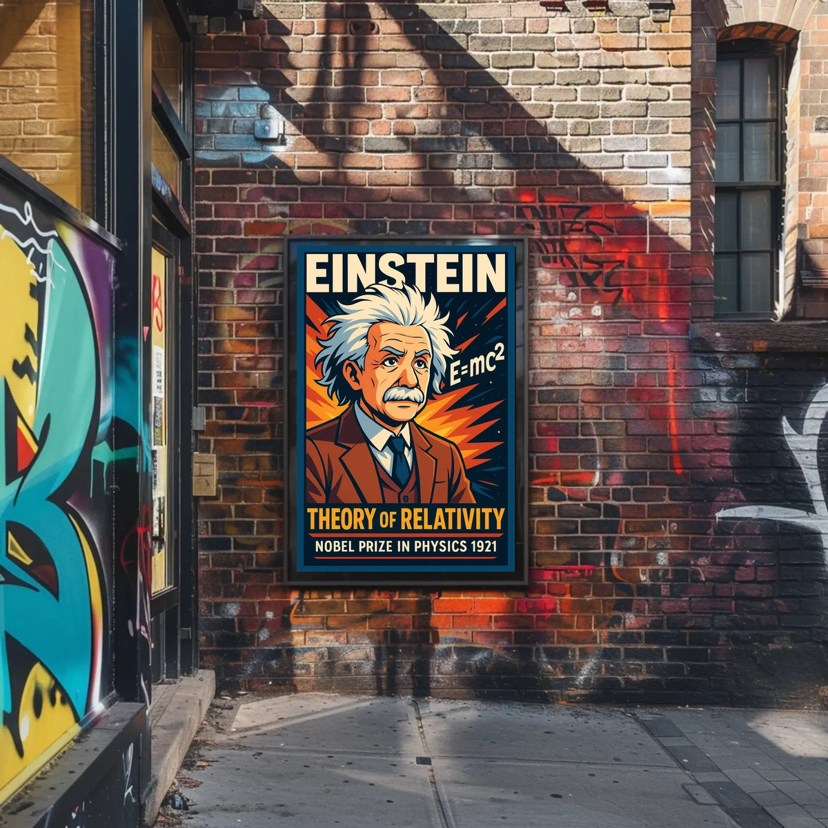 Albert Einstein Nobel Prize 1921 Scholars Vintage Poster