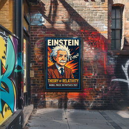 Albert Einstein Nobel Prize 1921 Scholars Vintage Poster