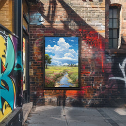 Serene Countryside Landscape Poster