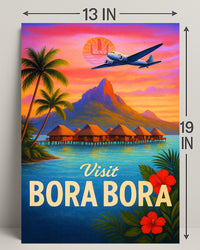 Visit Bora Bora Poster PosterGoat