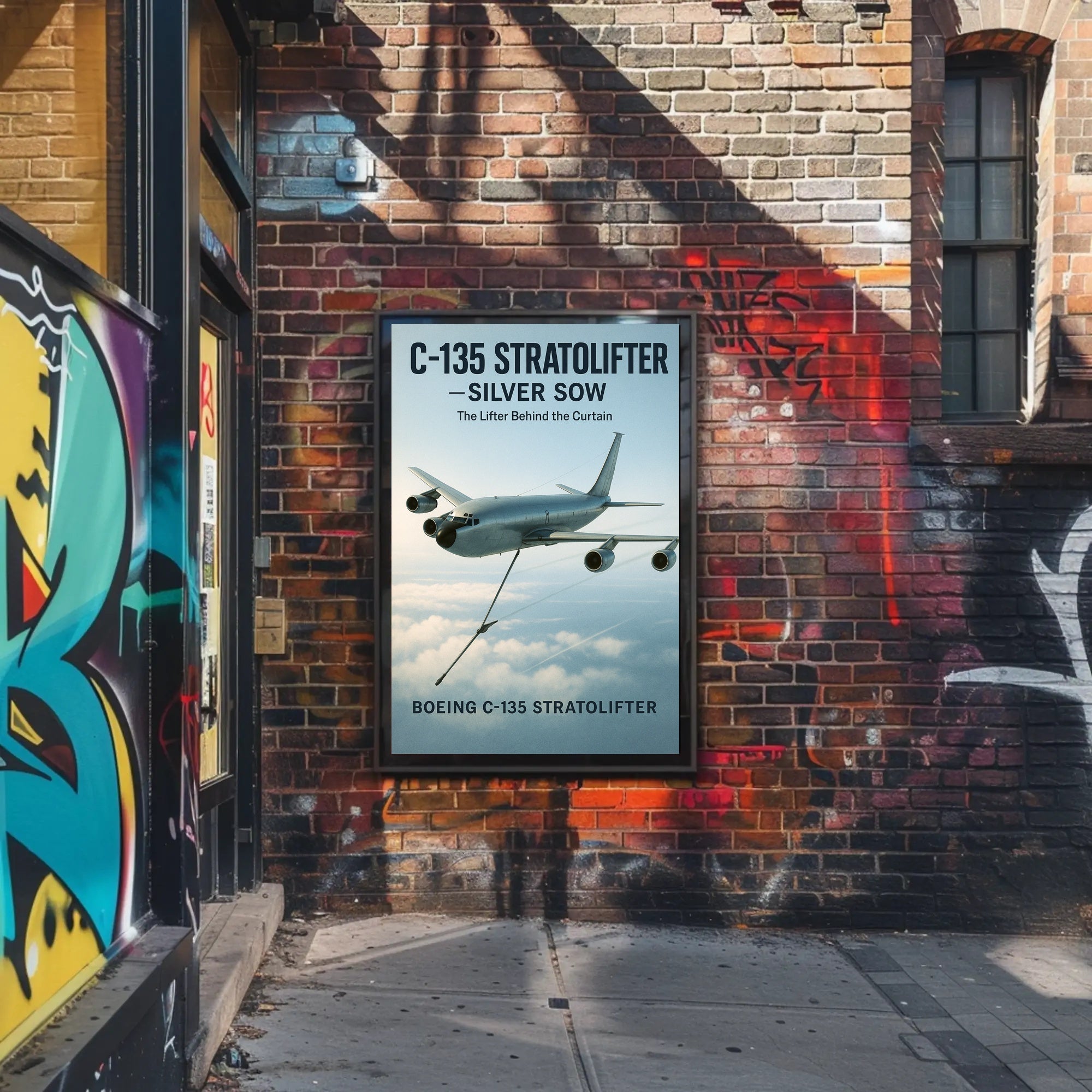 C-135 Stratolifter Silver Sow Poster PosterGoat