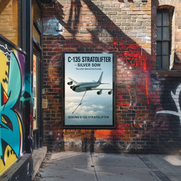 C-135 Stratolifter Silver Sow Poster PosterGoat