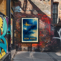 New York Abstract Expression Poster For Modern Wall Art