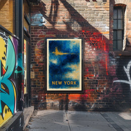 New York Abstract Expression Poster For Modern Wall Art