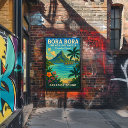 Bora Bora Paradise Found Vibrant Poster Travel Enthusiasts