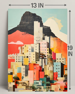 Vibrant Cityscape Collage Poster