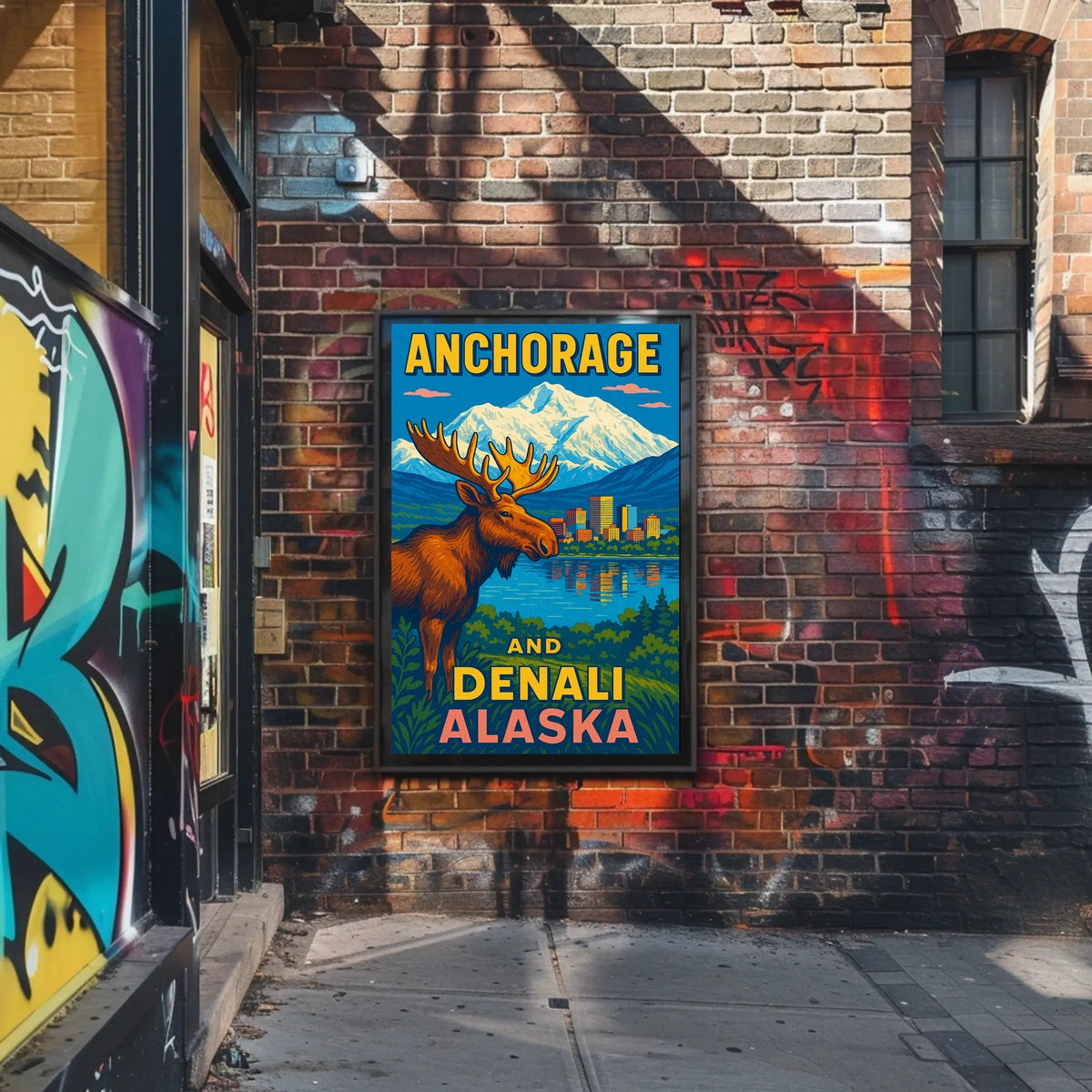 Anchorage And Denali, Alaska Poster