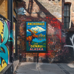 Anchorage And Denali, Alaska Poster