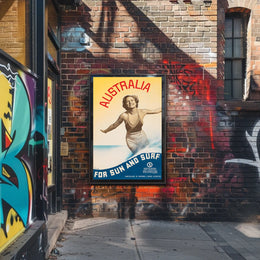 Australia For Sun And Surf Poster