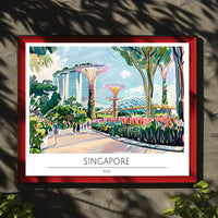 Vibrant Singapore Poster PosterGoat