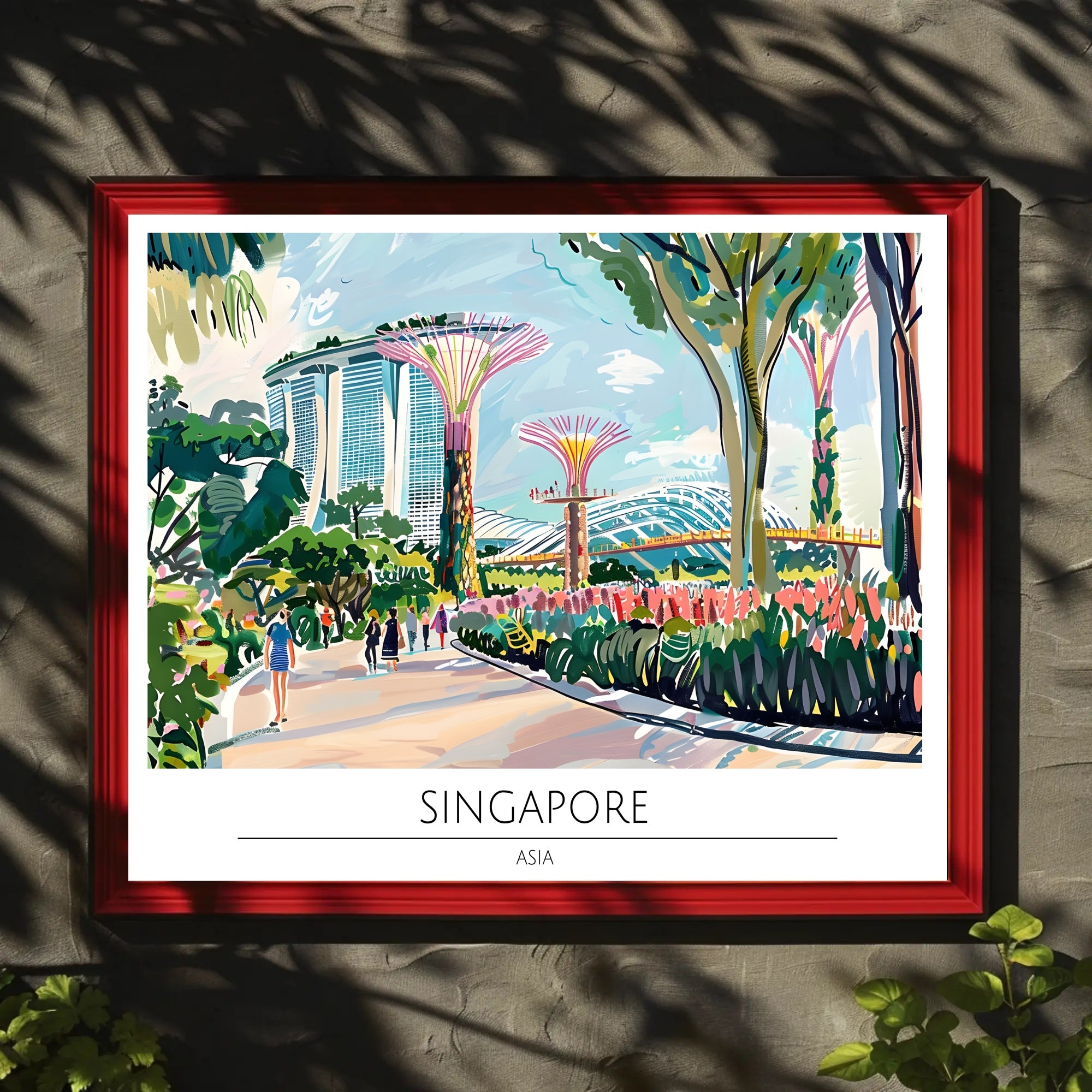 Vibrant Singapore Poster PosterGoat