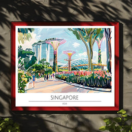 Vibrant Singapore Poster PosterGoat