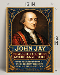John Jay Architect of American Justice Poster PosterGoat